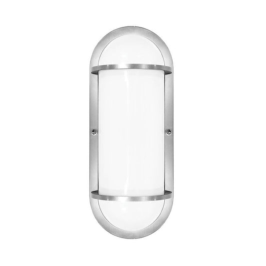 Residential LED 12.5-Watt Oval Wall Sconce Wet Rated 6 Color Selectable Non-Dimmable Photocell Sensor
