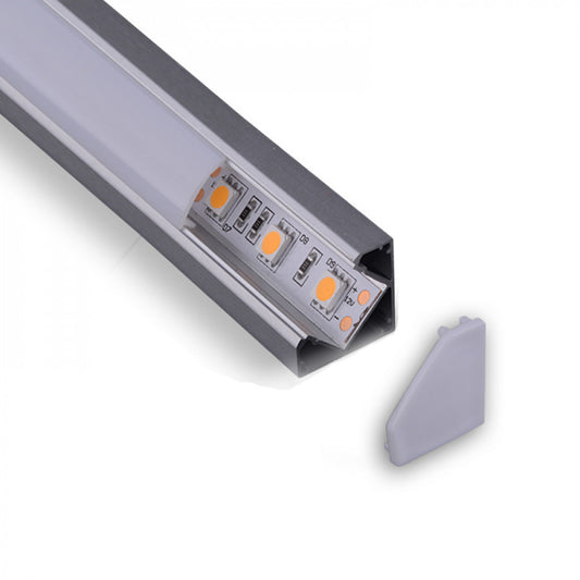 13/16" Angled Led Aluminum Channel -9635