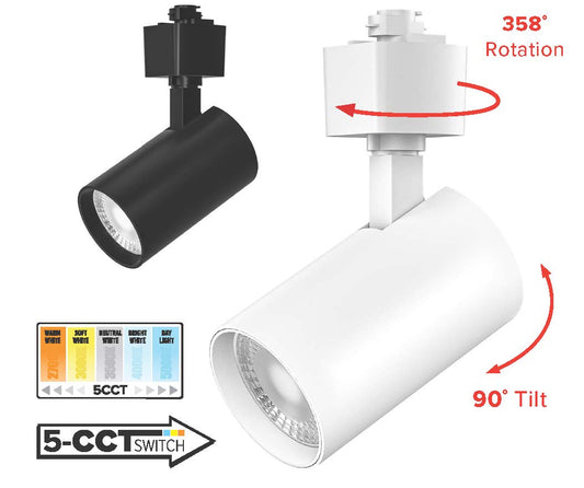 LED Trident™ Track Fixture with 5-CCT Switch - ET815CT5