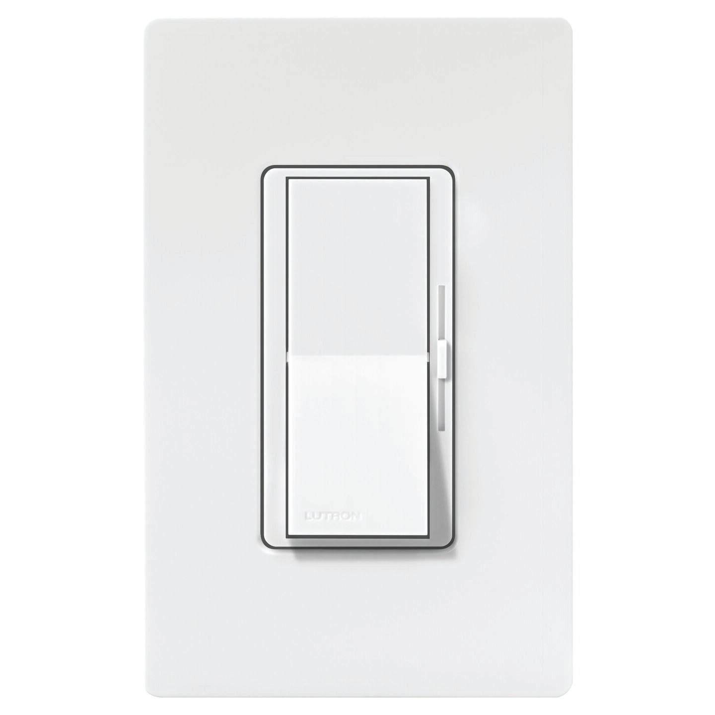 Lutron Diva LED+ Dimmer Switch for Dimmable LED, Halogen and Incandescent Bulbs, Single-Pole or 3-Way, DVCL-153P-WH, White