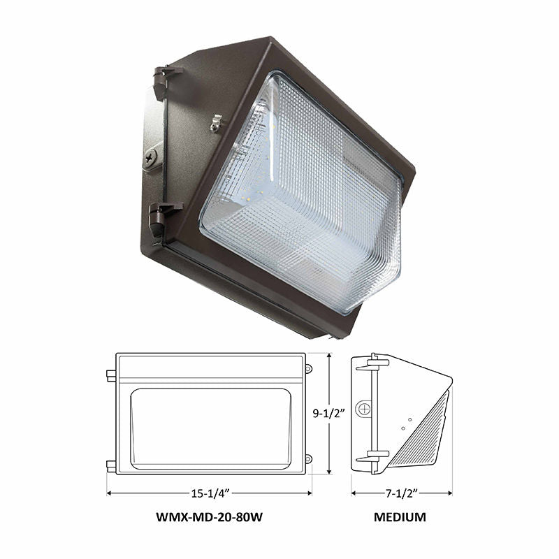 LED Multi-Power Non-Cutoff Wall Packs
