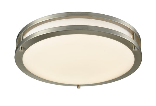 Ceiling Drum Light, Brushed Nickel 18 Inch