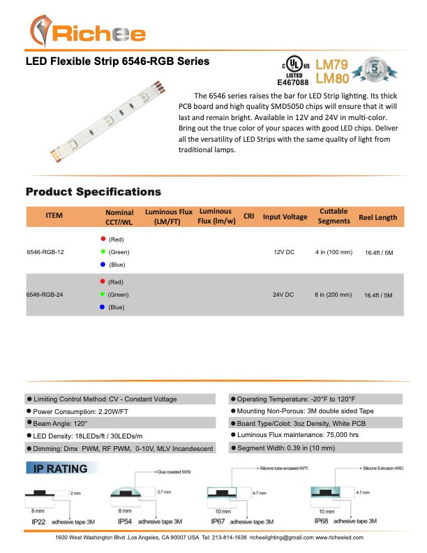 Color Changing RGB 12V DC