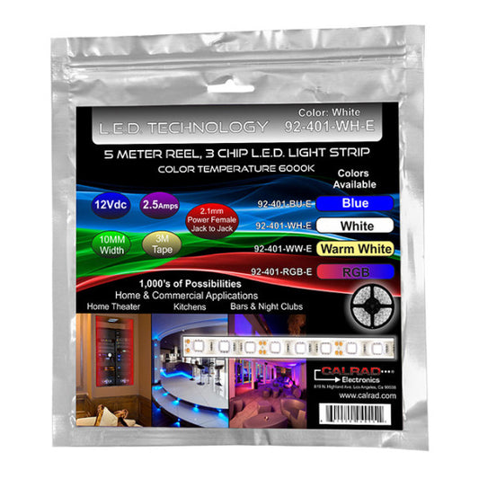 LED Light Strip 6000K 5 Meter Reel