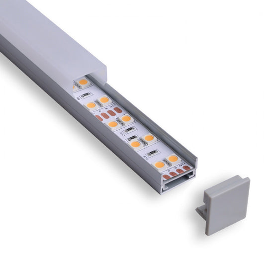 3/4'' Square Top LED Aluminum Channel - 9634