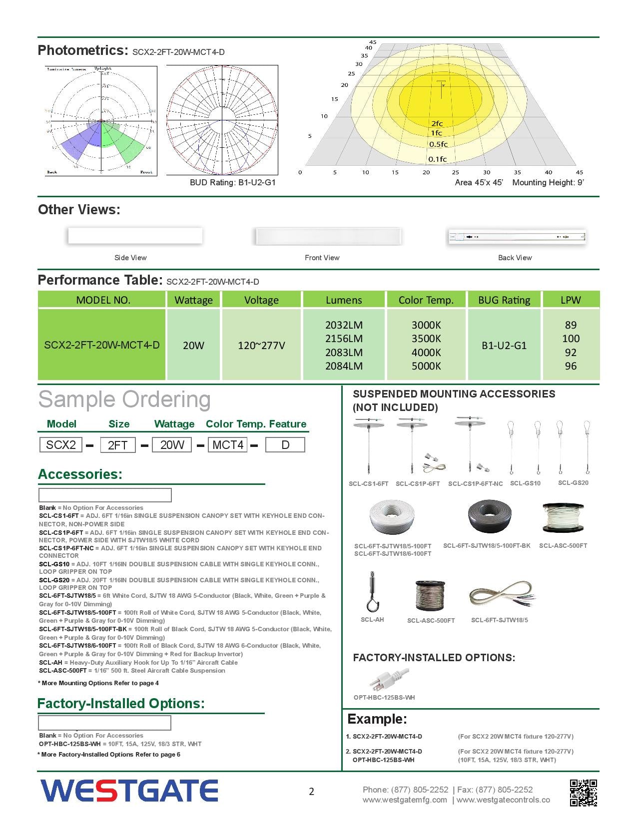 LED 2" Superior Architectural Seamless Linear Lights