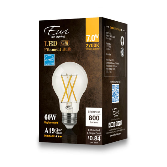A19 LED Filament Bulb - VA19-3020e